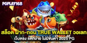 สล็อต ฝาก-ถอน True Wallet วอเลท เว็บตรง แตกง่าย ไม่มีขั้นต่ำ 2025 pg